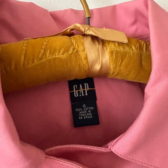 '90s Gap pink trench coat - Picture 3 of 5